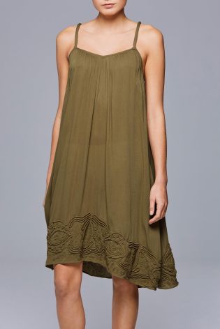 Embroided Short Dress